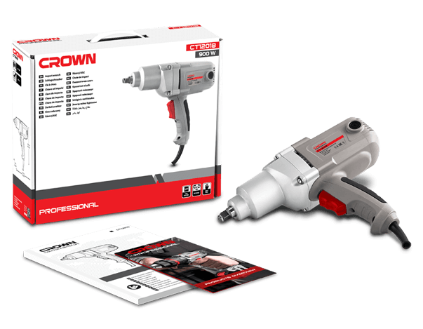 Crown CT12018 900W Zərbəli bolt açarı (Qaykavyor)